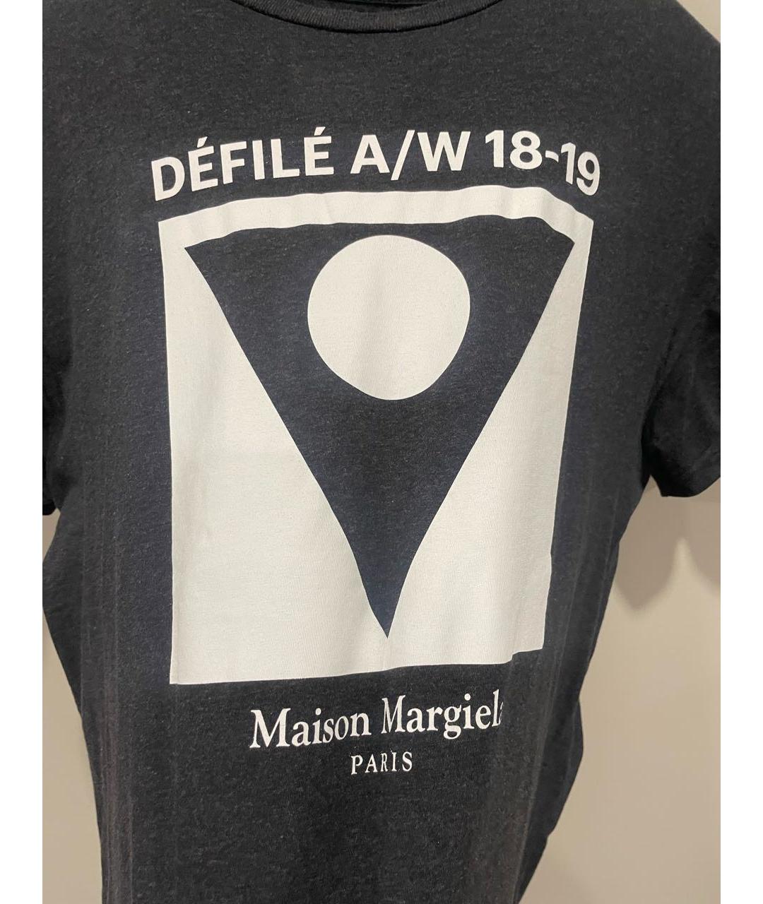 MAISON MARGIELA Серая хлопковая футболка, фото 7