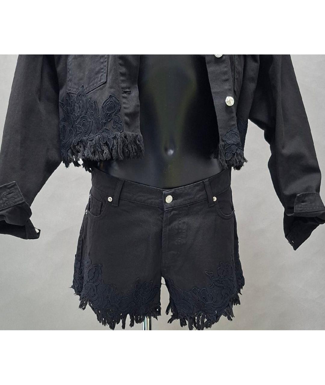 ERMANNO SCERVINO Черная хлопковая куртка, фото 8