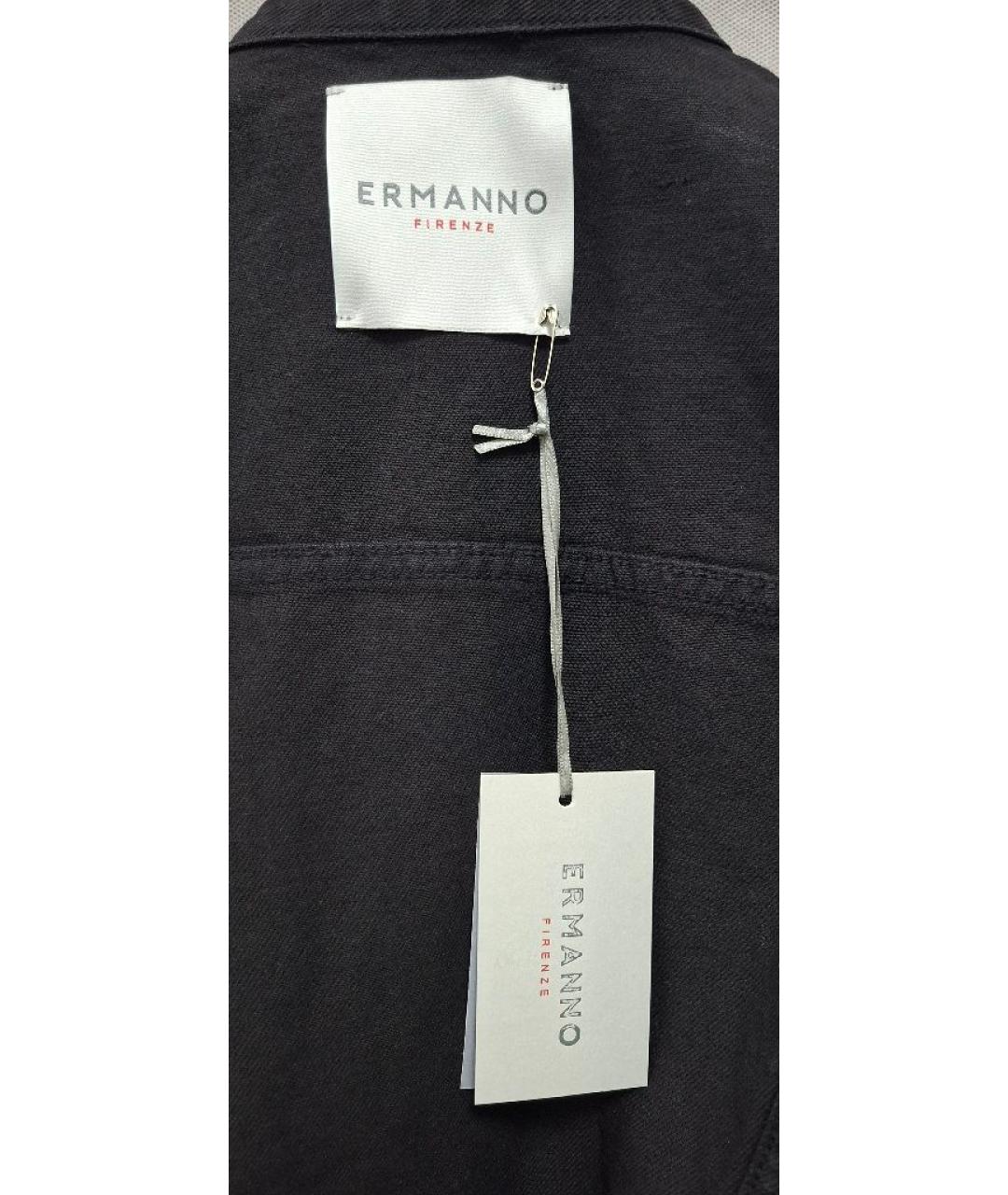 ERMANNO SCERVINO Черная хлопковая куртка, фото 7