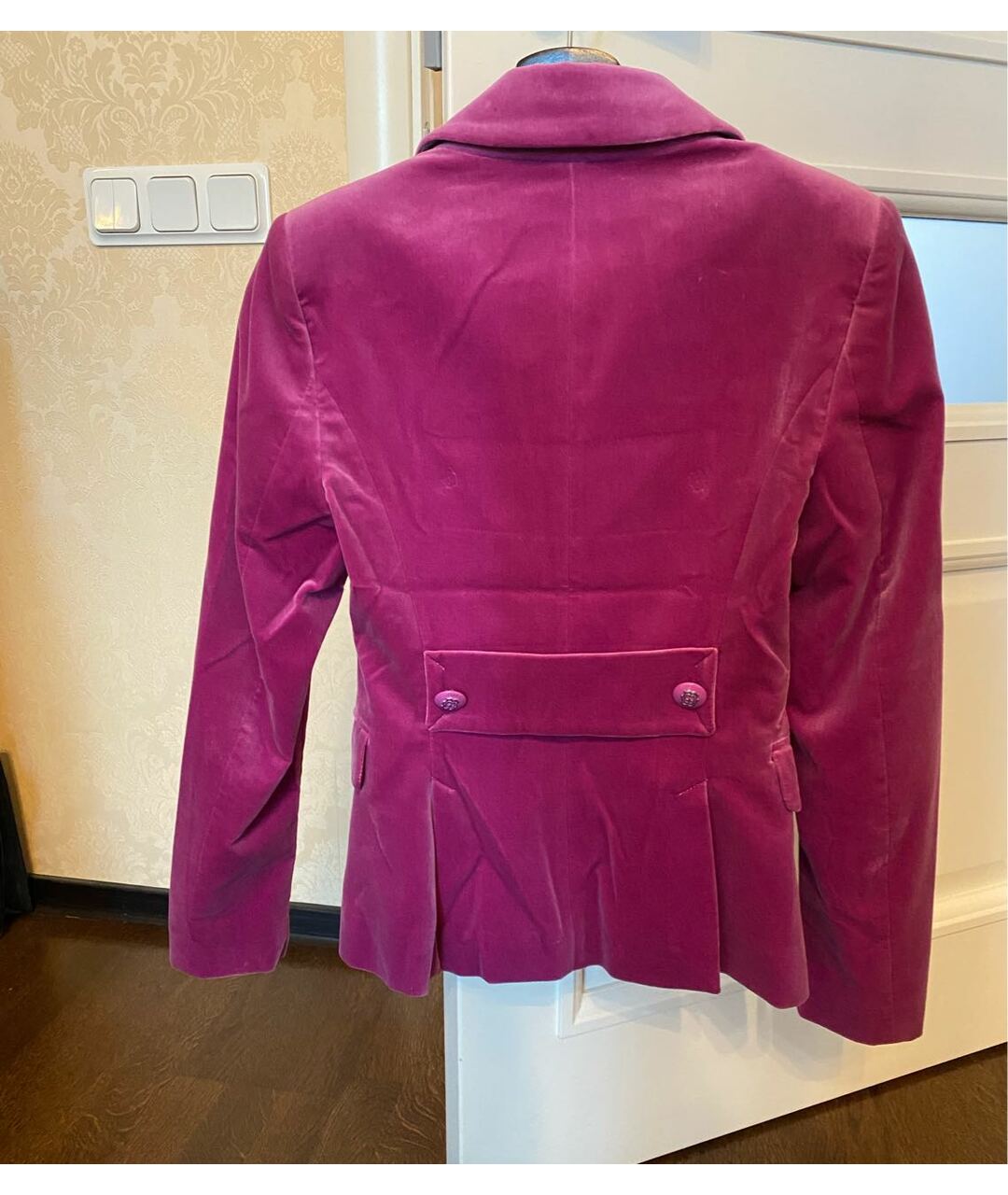PINKO Розовый велюровый жакет/пиджак, фото 2
