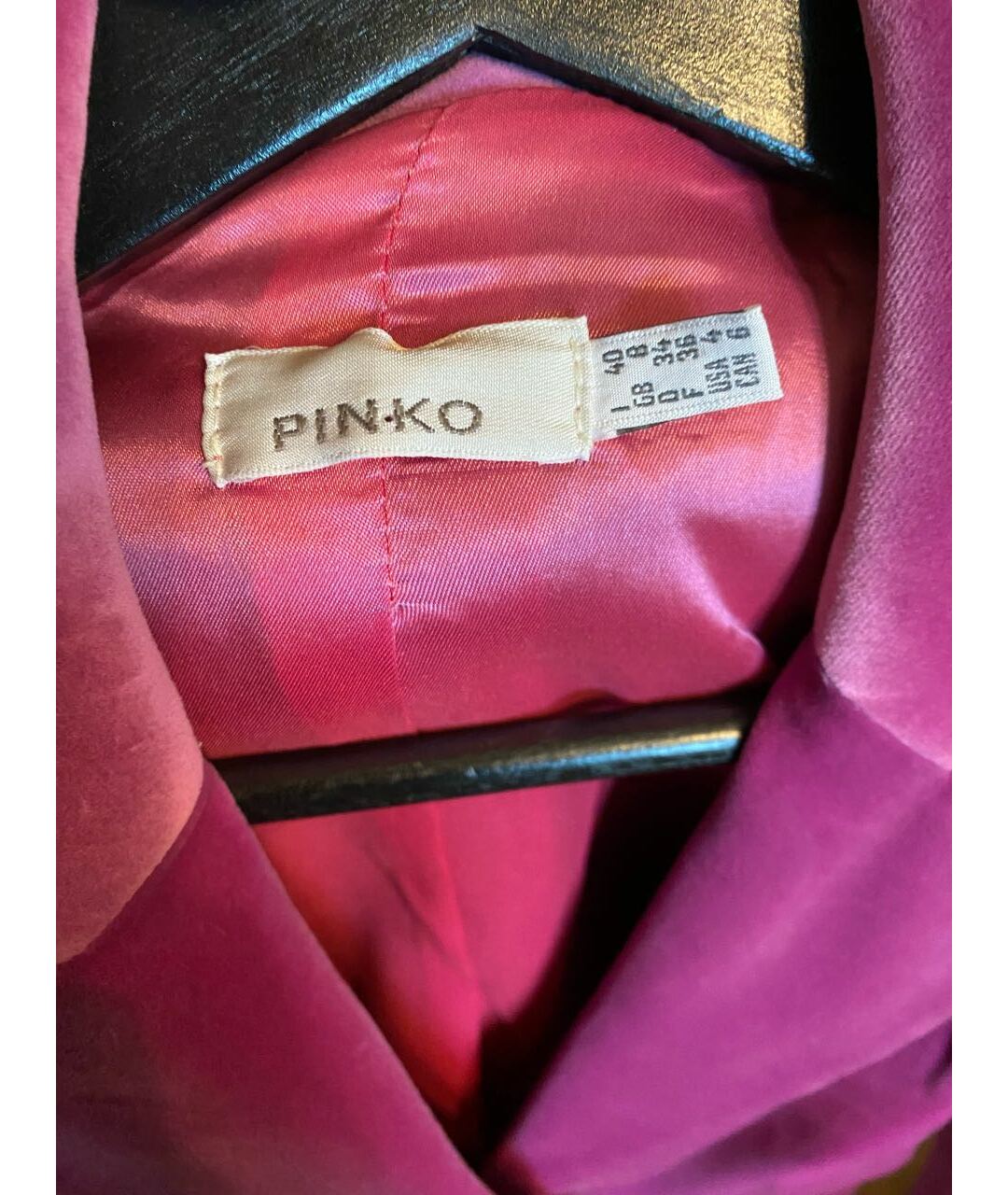 PINKO Розовый велюровый жакет/пиджак, фото 3