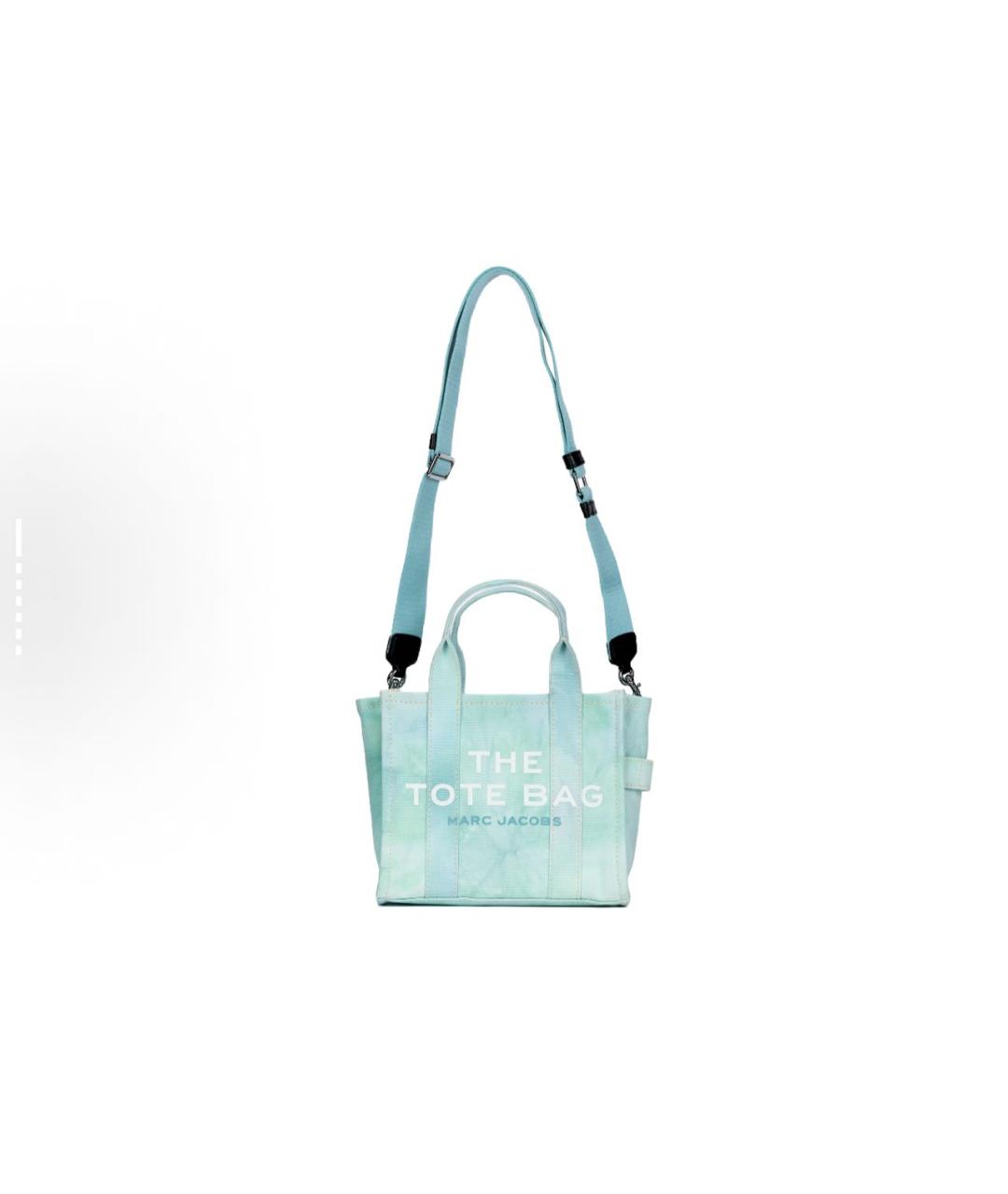 MARC BY MARC JACOBS Бирюзовая хлопковая сумка тоут, фото 7