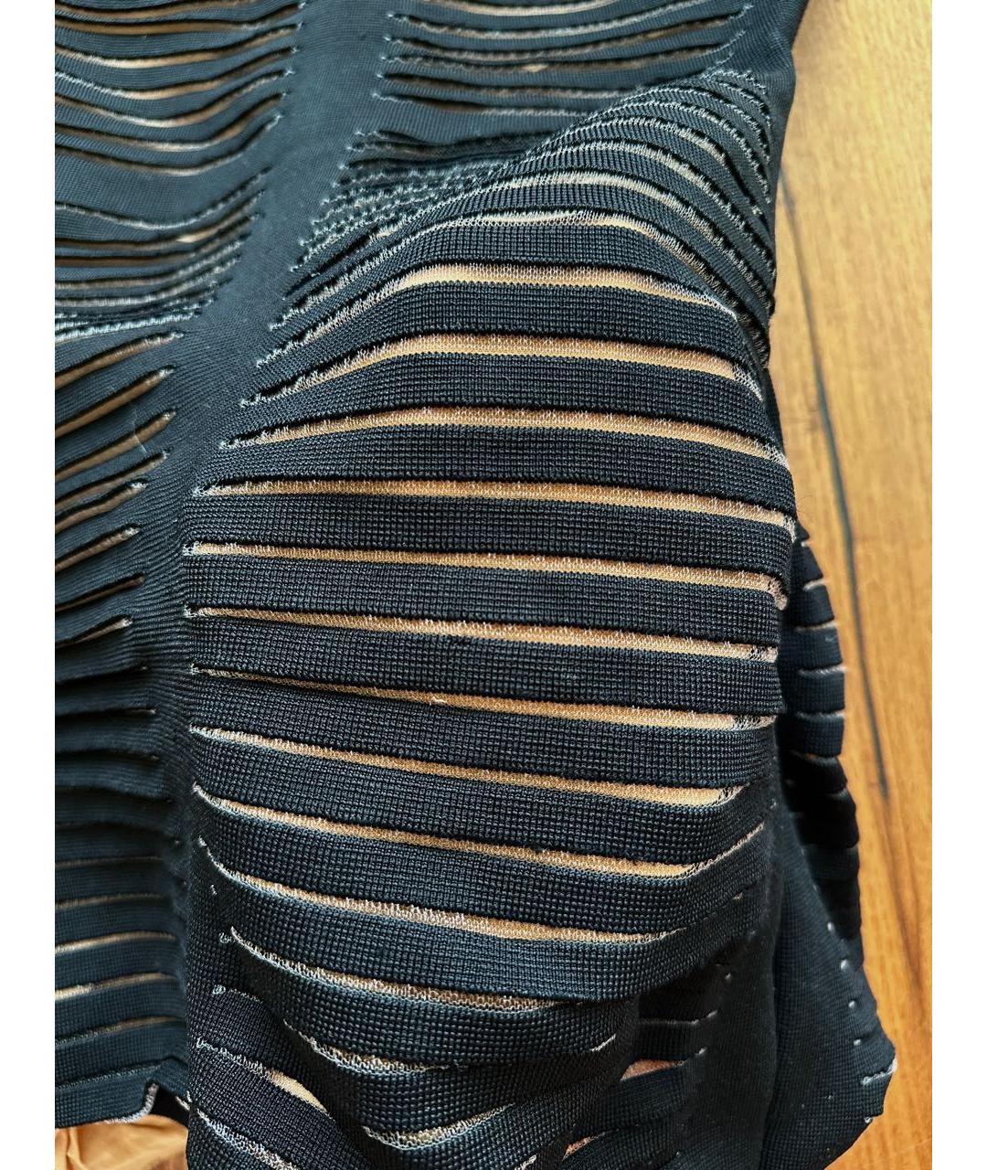 BALMAIN Черное вискозное коктейльное платье, фото 4