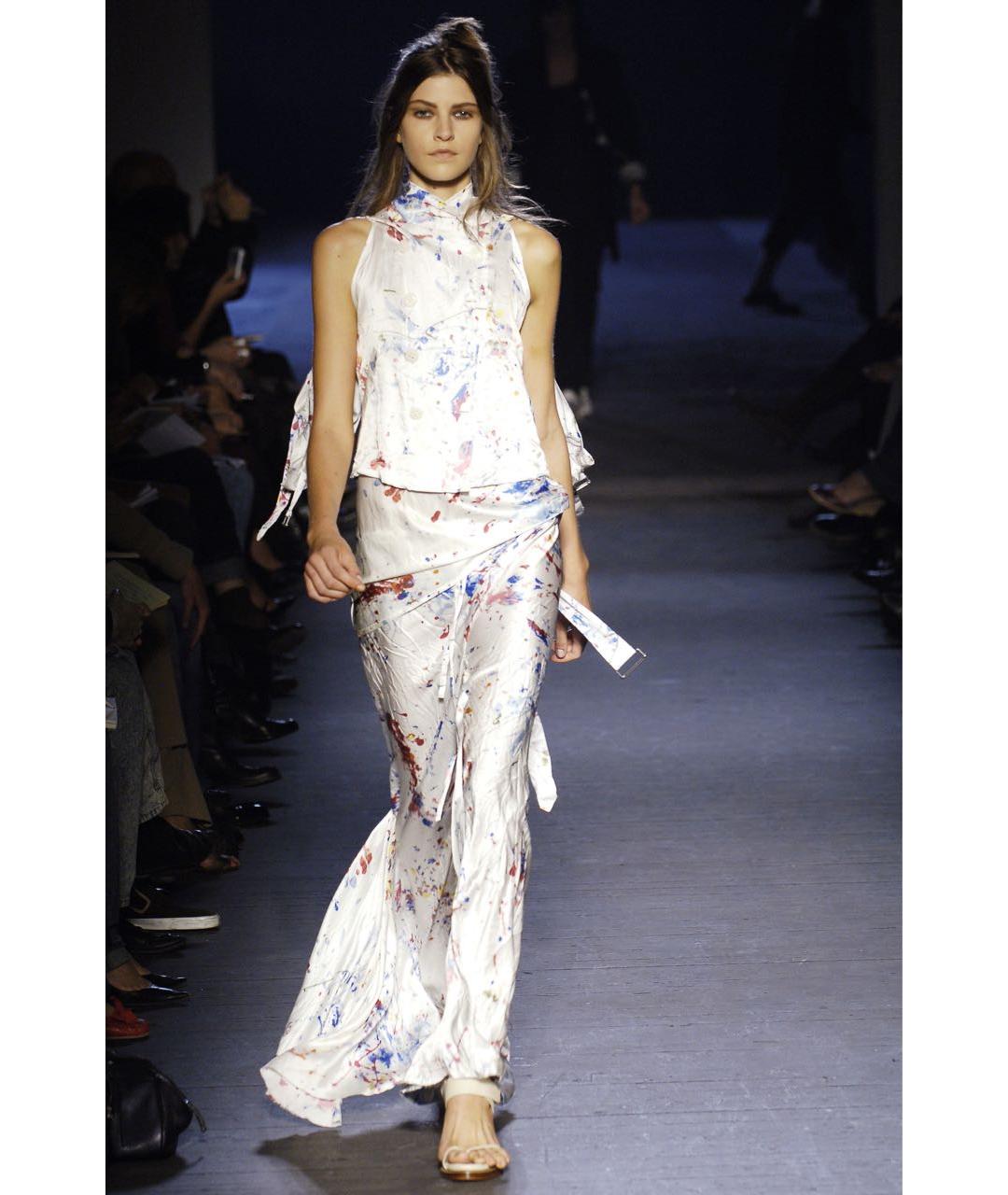 ANN DEMEULEMEESTER Мульти шелковая майка, фото 3
