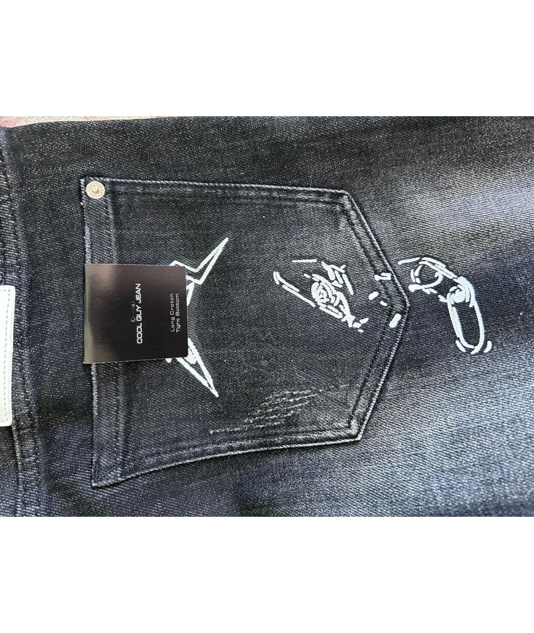 DSQUARED2 Черные хлопковые джинсы скинни, фото 4