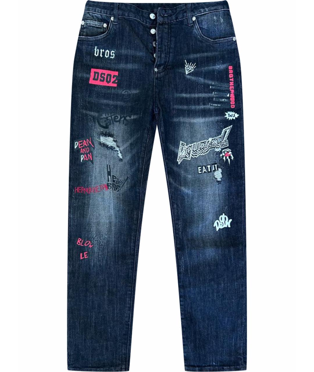 DSQUARED2 Черные хлопковые джинсы скинни, фото 1