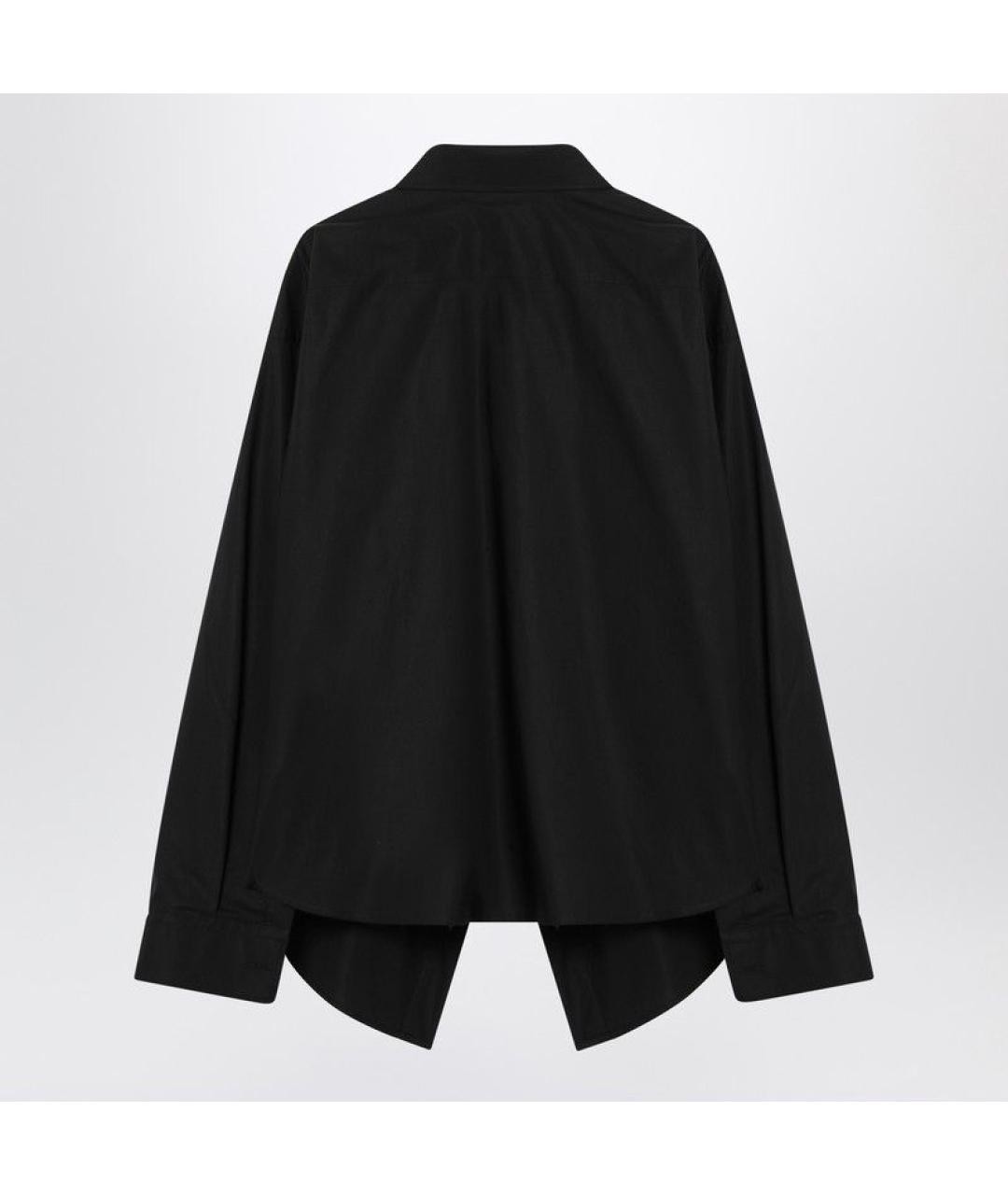 BALENCIAGA Черная полиэстеровая рубашка, фото 2