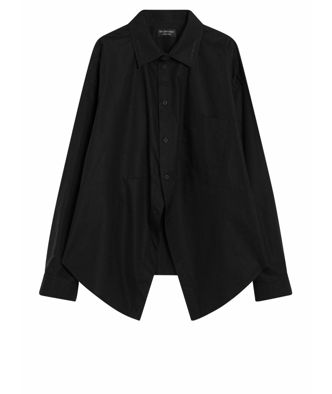 BALENCIAGA Черная полиэстеровая рубашка, фото 1
