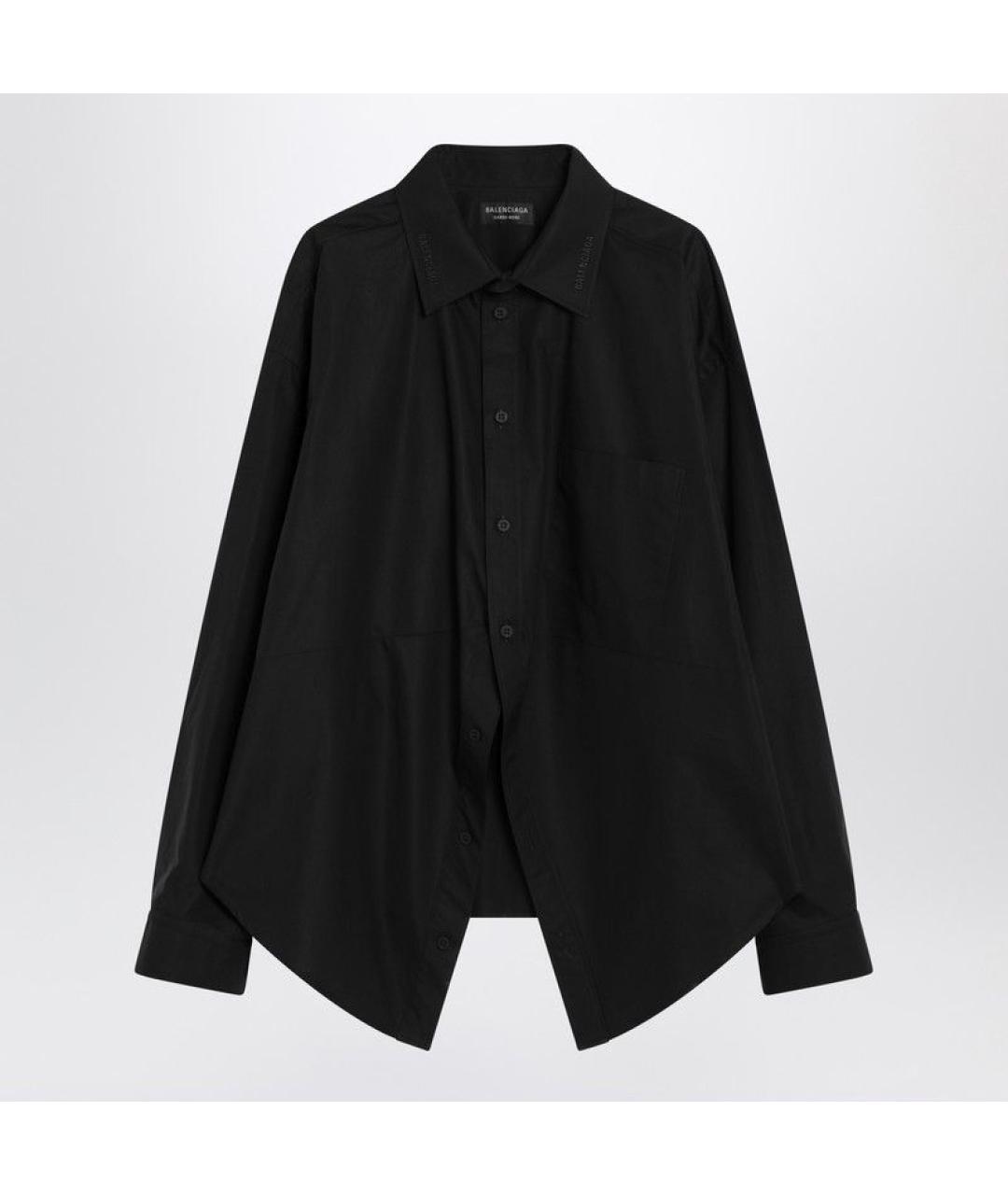 BALENCIAGA Черная полиэстеровая рубашка, фото 3