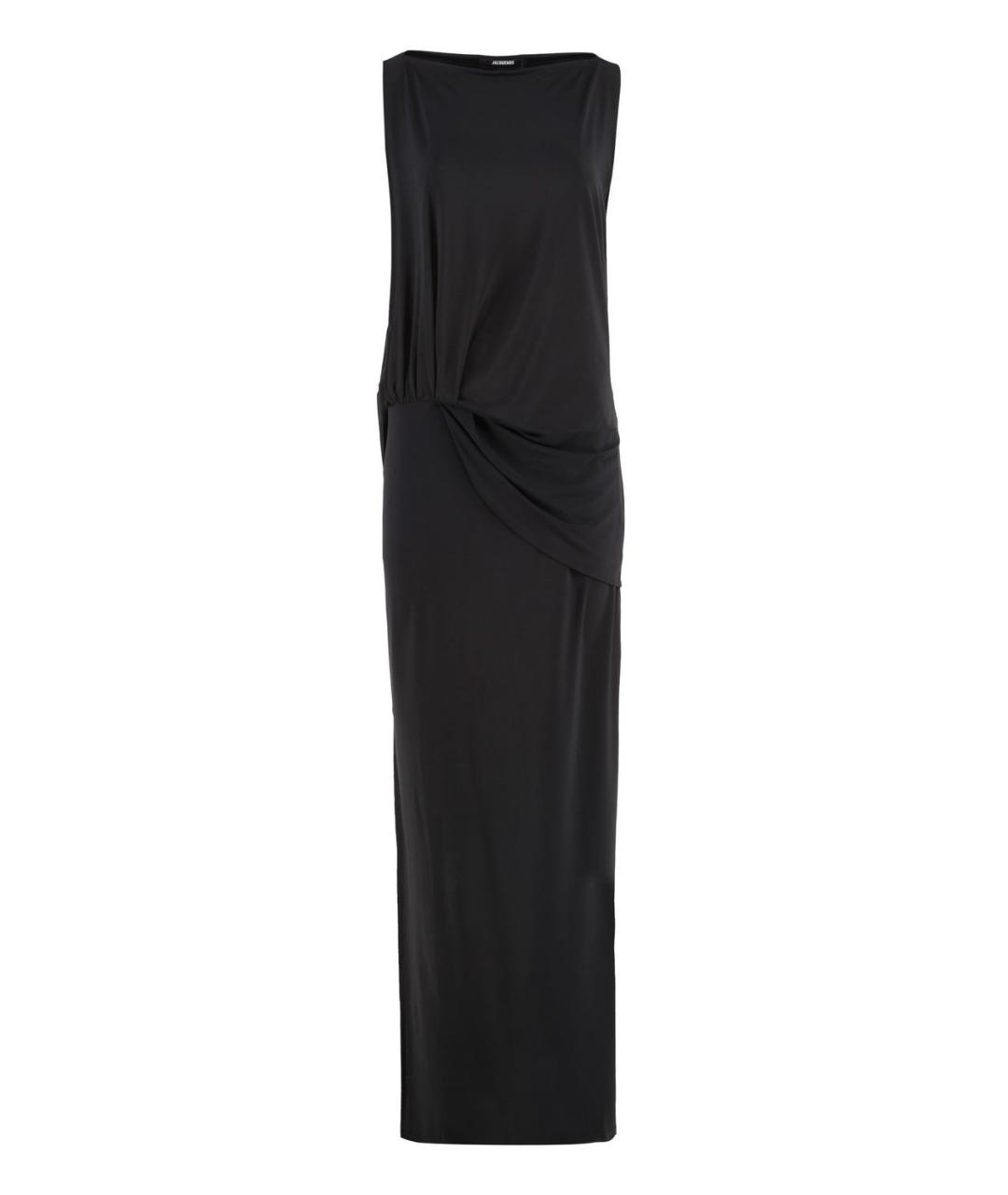JACQUEMUS Черное полиэстеровое повседневное платье, фото 1