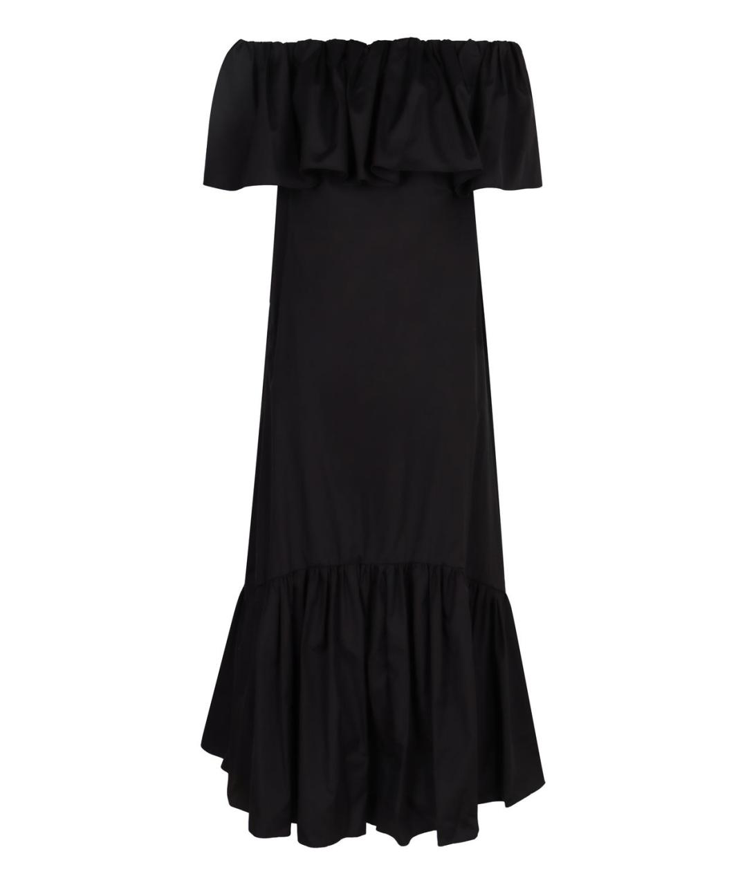 MAX MARA STUDIO Черное хлопковое повседневное платье, фото 1