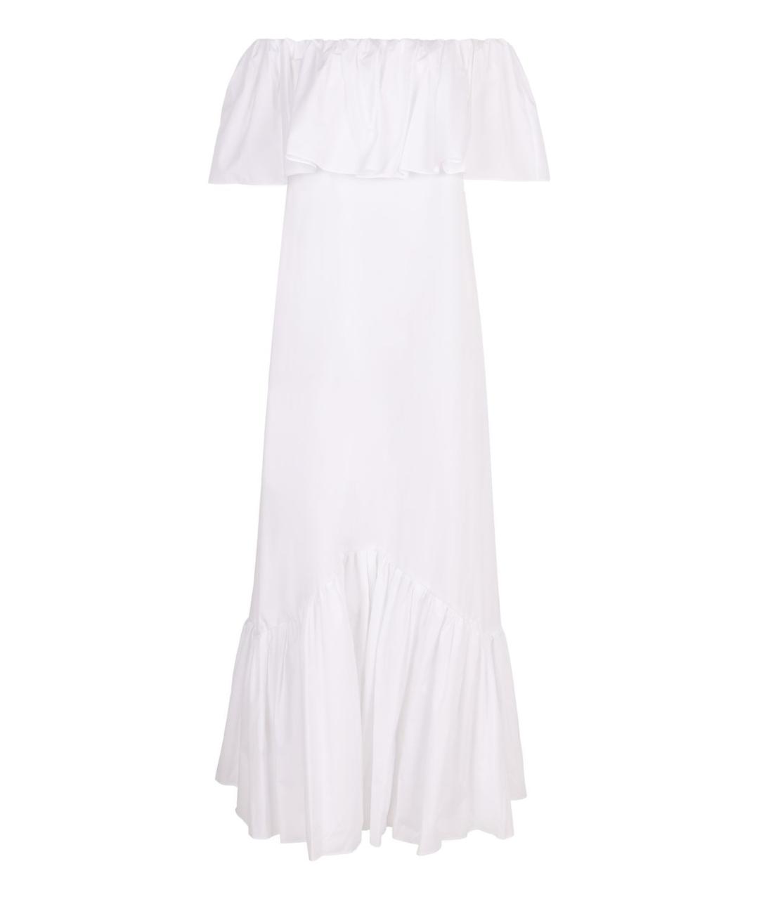 MAX MARA STUDIO Белое хлопковое повседневное платье, фото 1