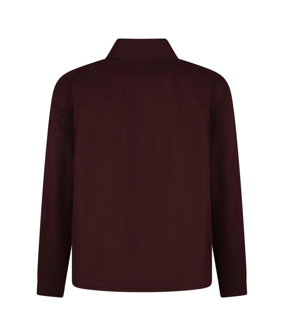 BOTTEGA VENETA Бордовая хлопковая куртка, фото 2