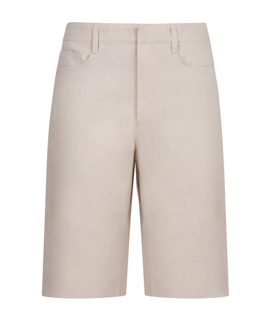'S MAX MARA Бежевые хлопковые шорты, фото 1