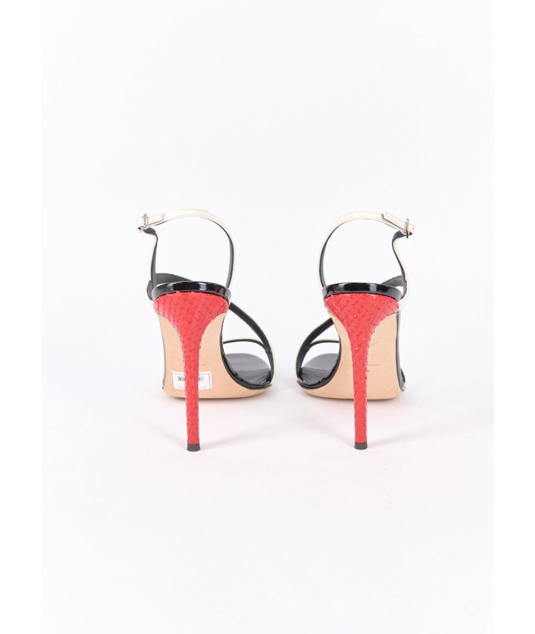 GIUSEPPE ZANOTTI DESIGN Белые босоножки из лакированной кожи, фото 4