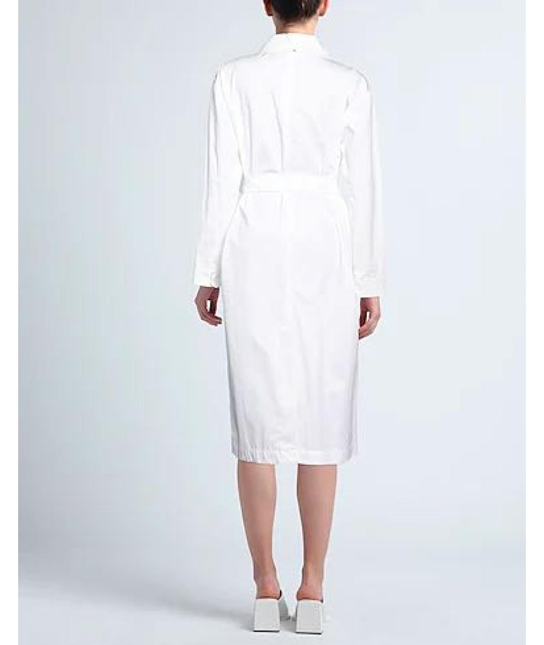 'S MAX MARA Белое хлопковое повседневное платье, фото 2