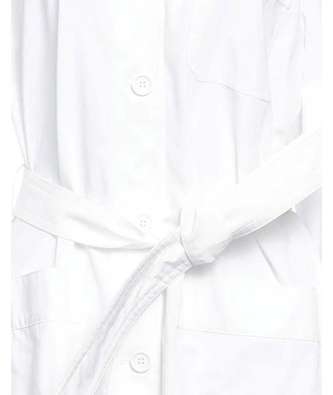'S MAX MARA Белое хлопковое повседневное платье, фото 4