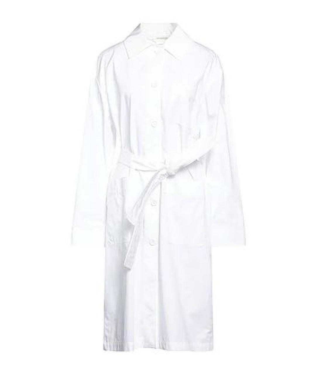 'S MAX MARA Белое хлопковое повседневное платье, фото 8