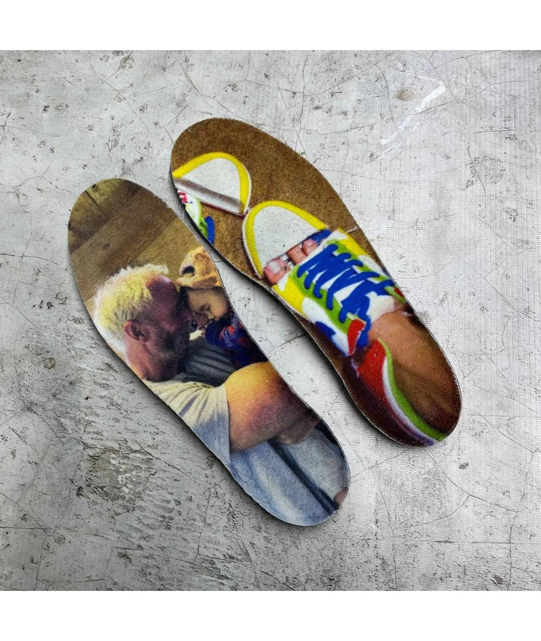 NIKE Желтые кожаные низкие кроссовки / кеды, фото 6