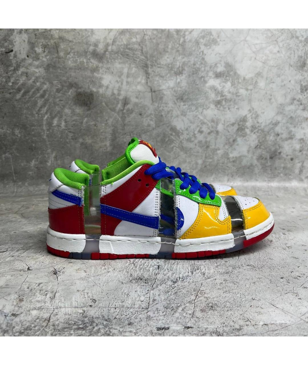NIKE Желтые кожаные низкие кроссовки / кеды, фото 8
