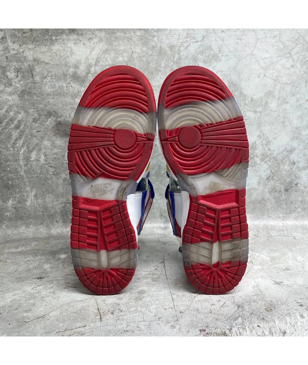 NIKE Желтые кожаные низкие кроссовки / кеды, фото 5