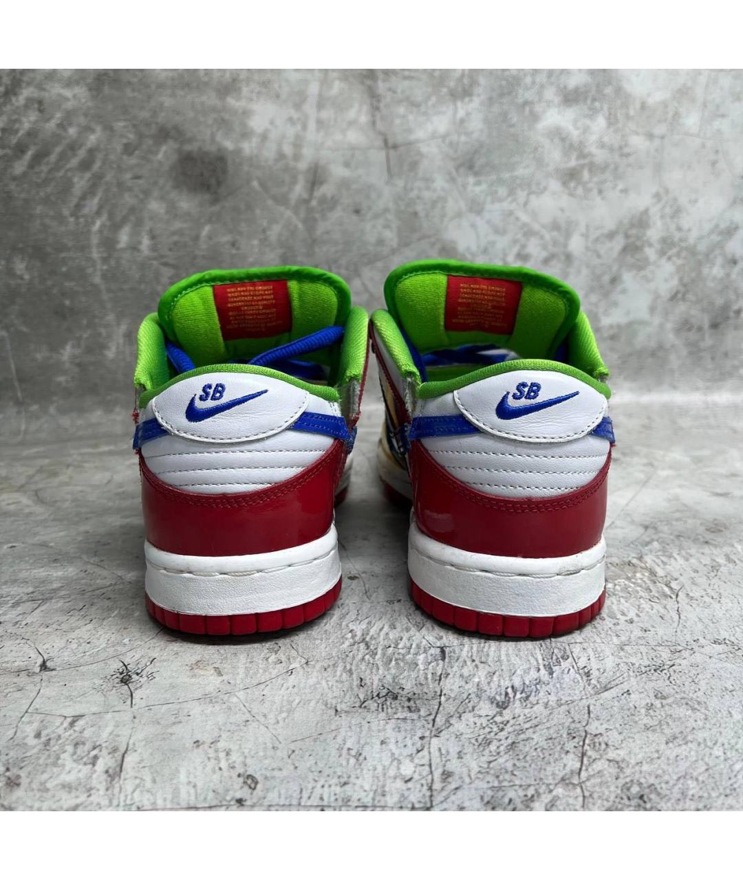 NIKE Желтые кожаные низкие кроссовки / кеды, фото 4