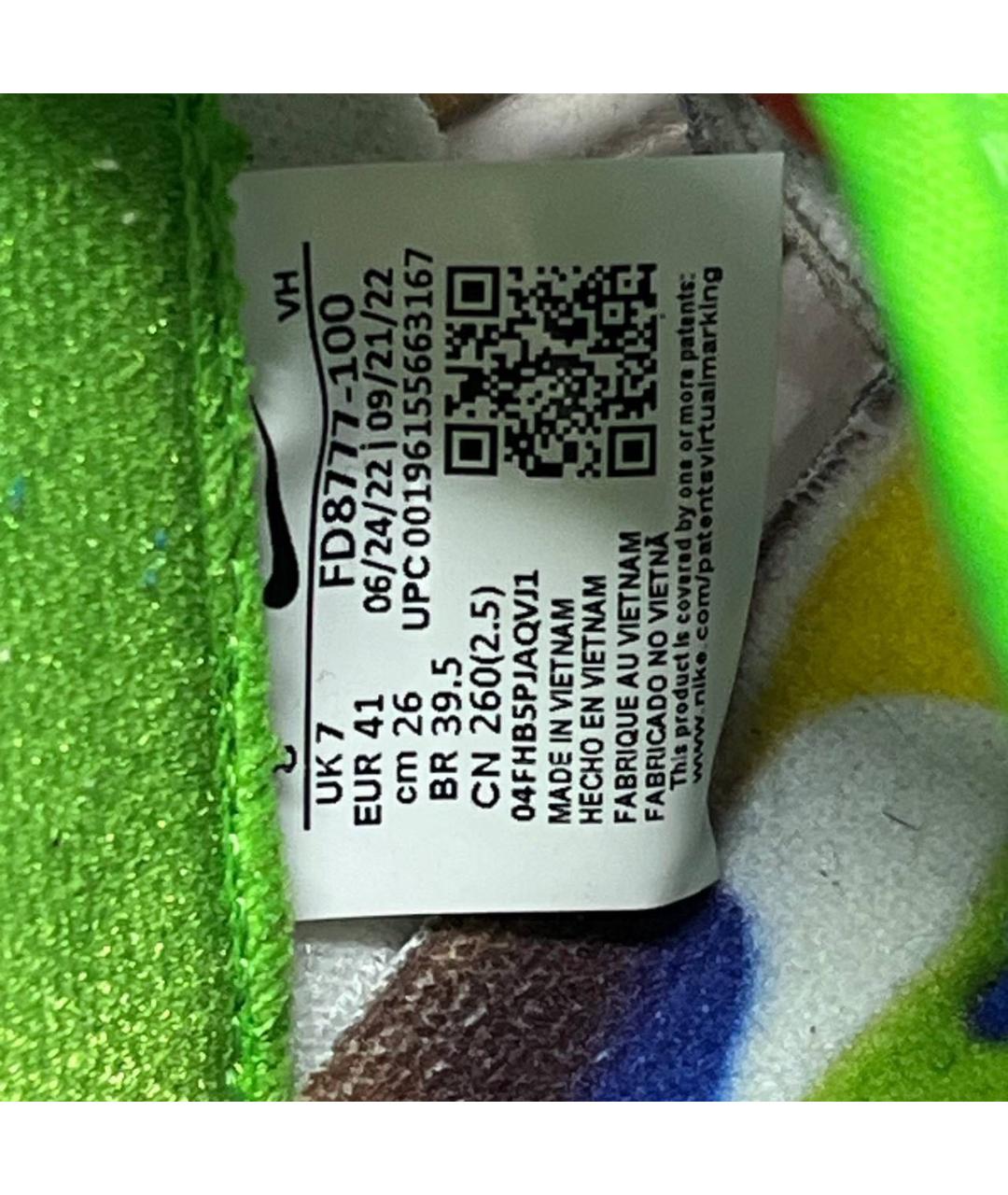 NIKE Желтые кожаные низкие кроссовки / кеды, фото 7