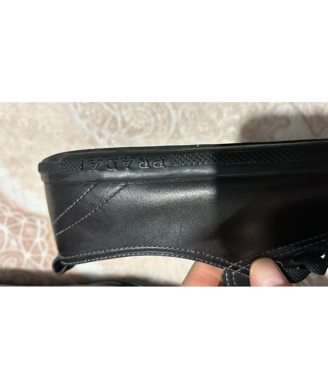 PRADA Черные кеды, фото 6