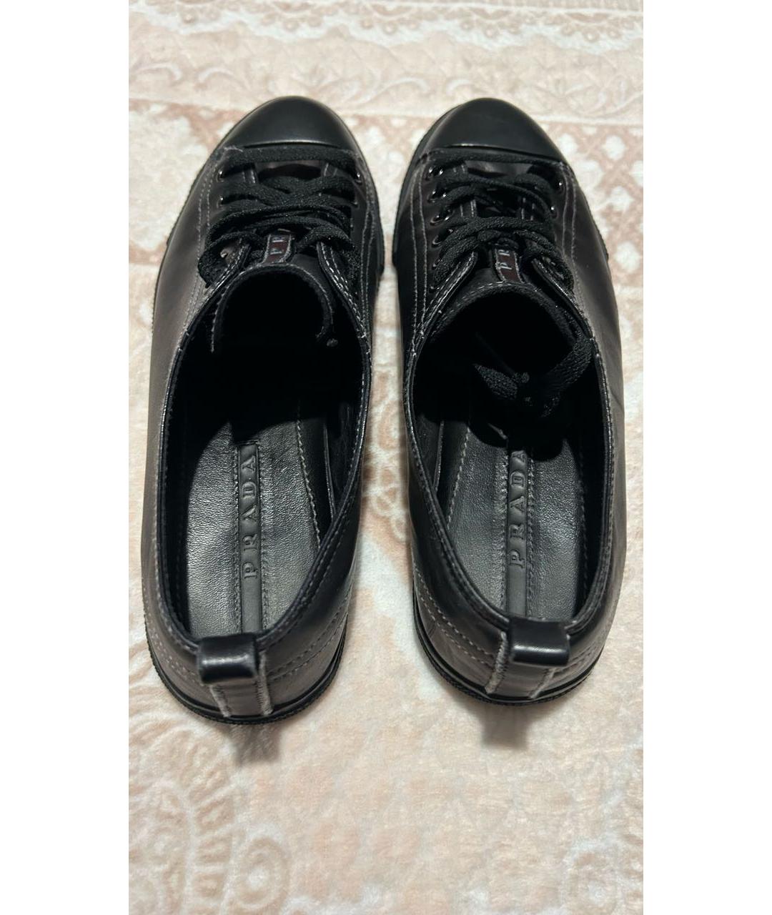 PRADA Черные кеды, фото 3