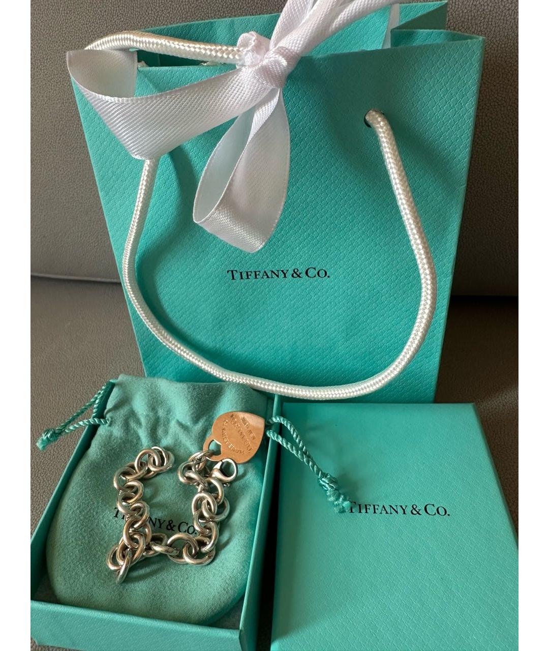 TIFFANY&CO Золотой серебряный браслет, фото 2