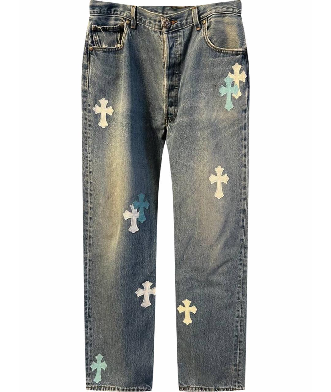 CHROME HEARTS Голубые джинсы, фото 1