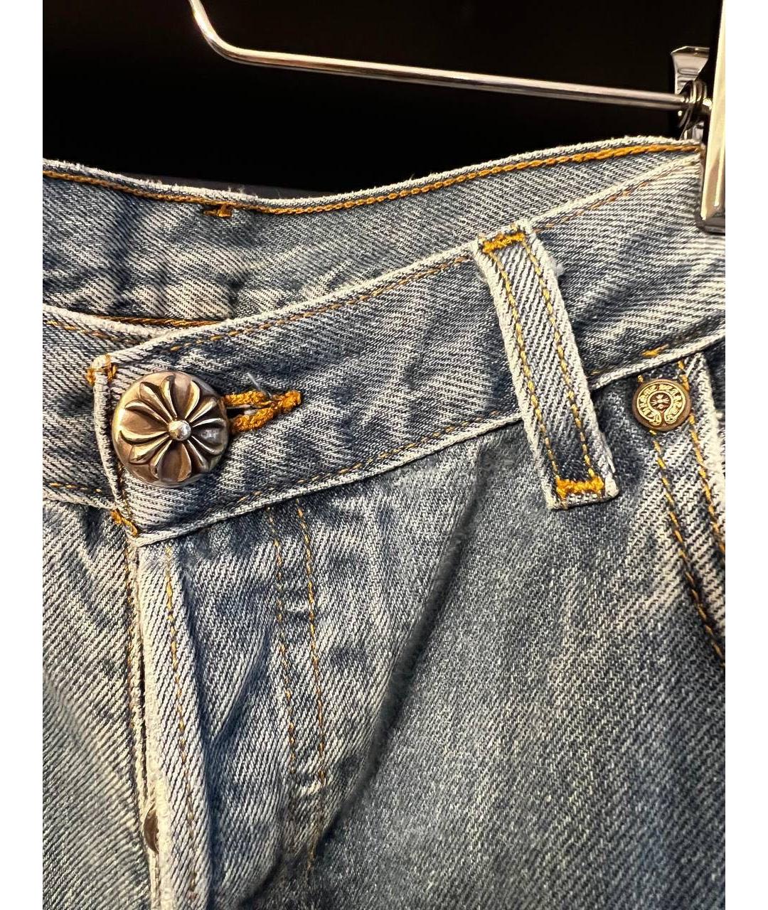 CHROME HEARTS Голубые джинсы, фото 8