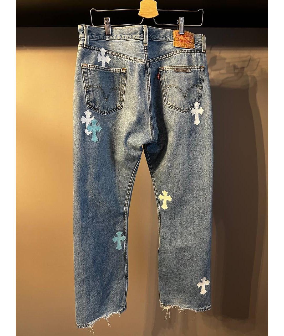 CHROME HEARTS Голубые джинсы, фото 2