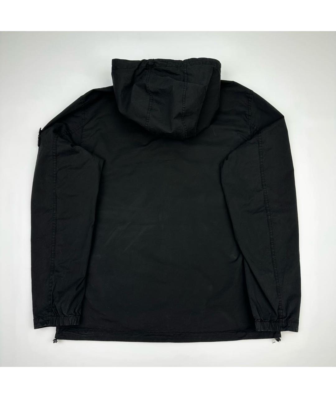 STONE ISLAND Черная хлопковая куртка, фото 5