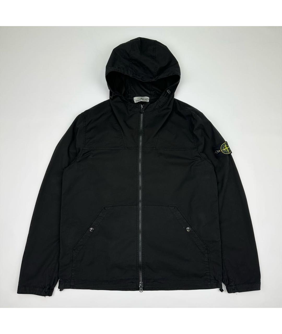 STONE ISLAND Черная хлопковая куртка, фото 7