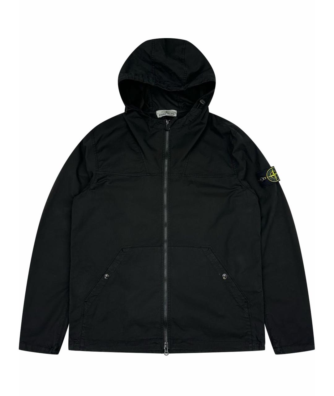 STONE ISLAND Черная хлопковая куртка, фото 1