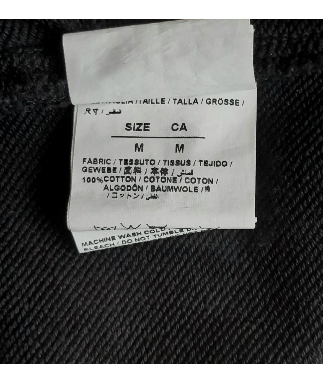 OFF-WHITE Черные хлопковые повседневные брюки, фото 6