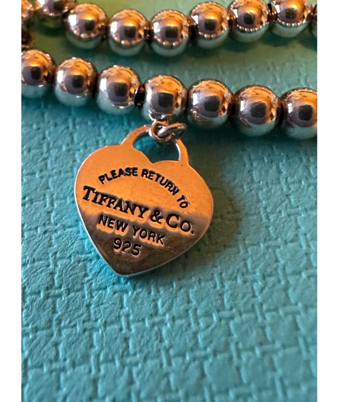 TIFFANY&CO Бирюзовый серебряный браслет, фото 5
