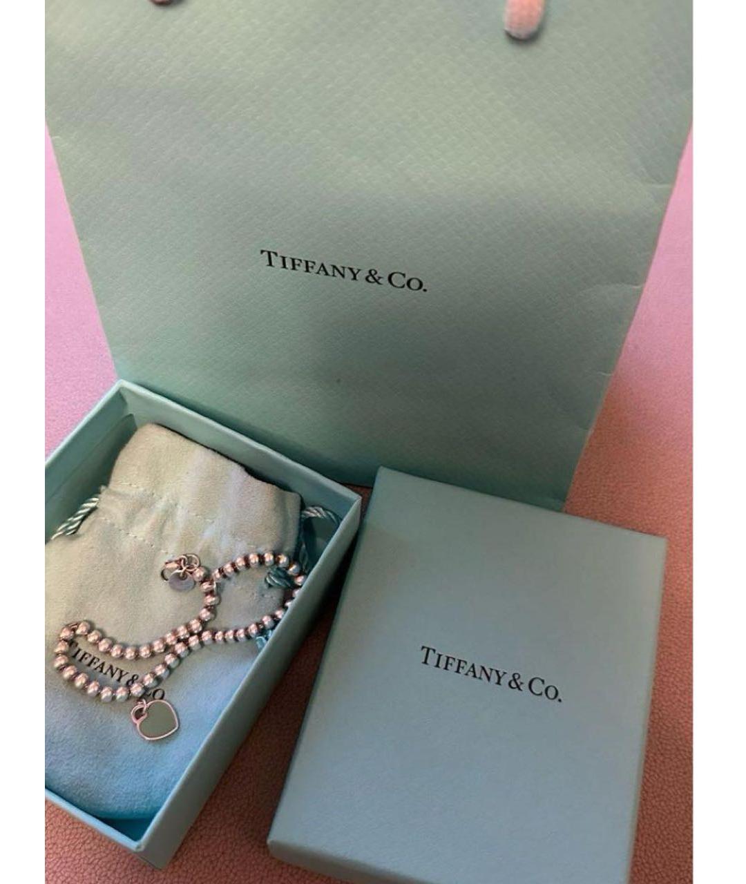 TIFFANY&CO Бирюзовый серебряный браслет, фото 4