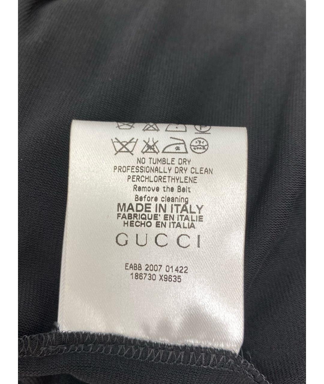 GUCCI Черное вискозное вечернее платье, фото 7