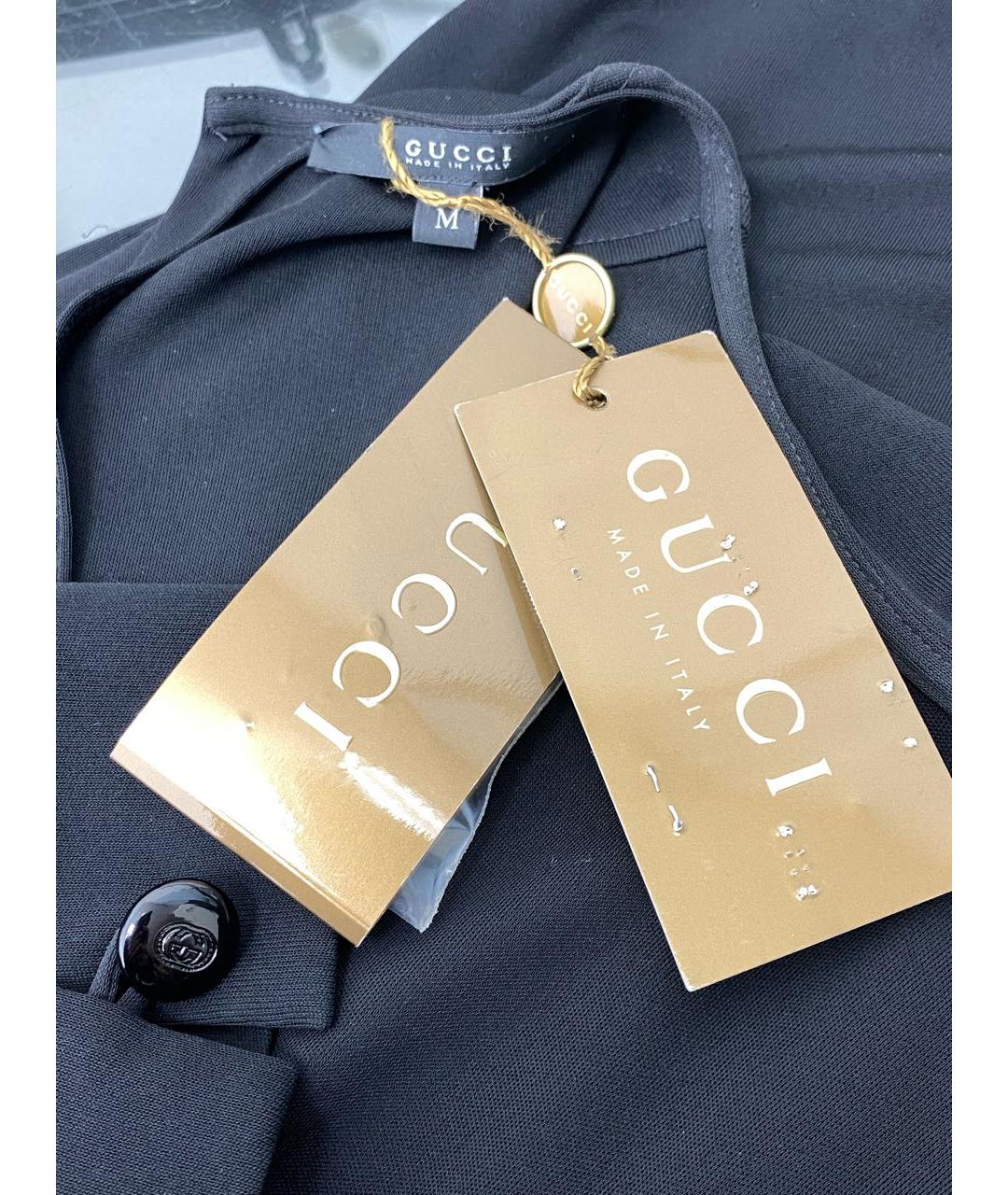 GUCCI Черное вискозное вечернее платье, фото 3