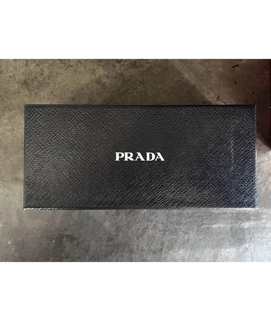 PRADA Черные пластиковые солнцезащитные очки, фото 4