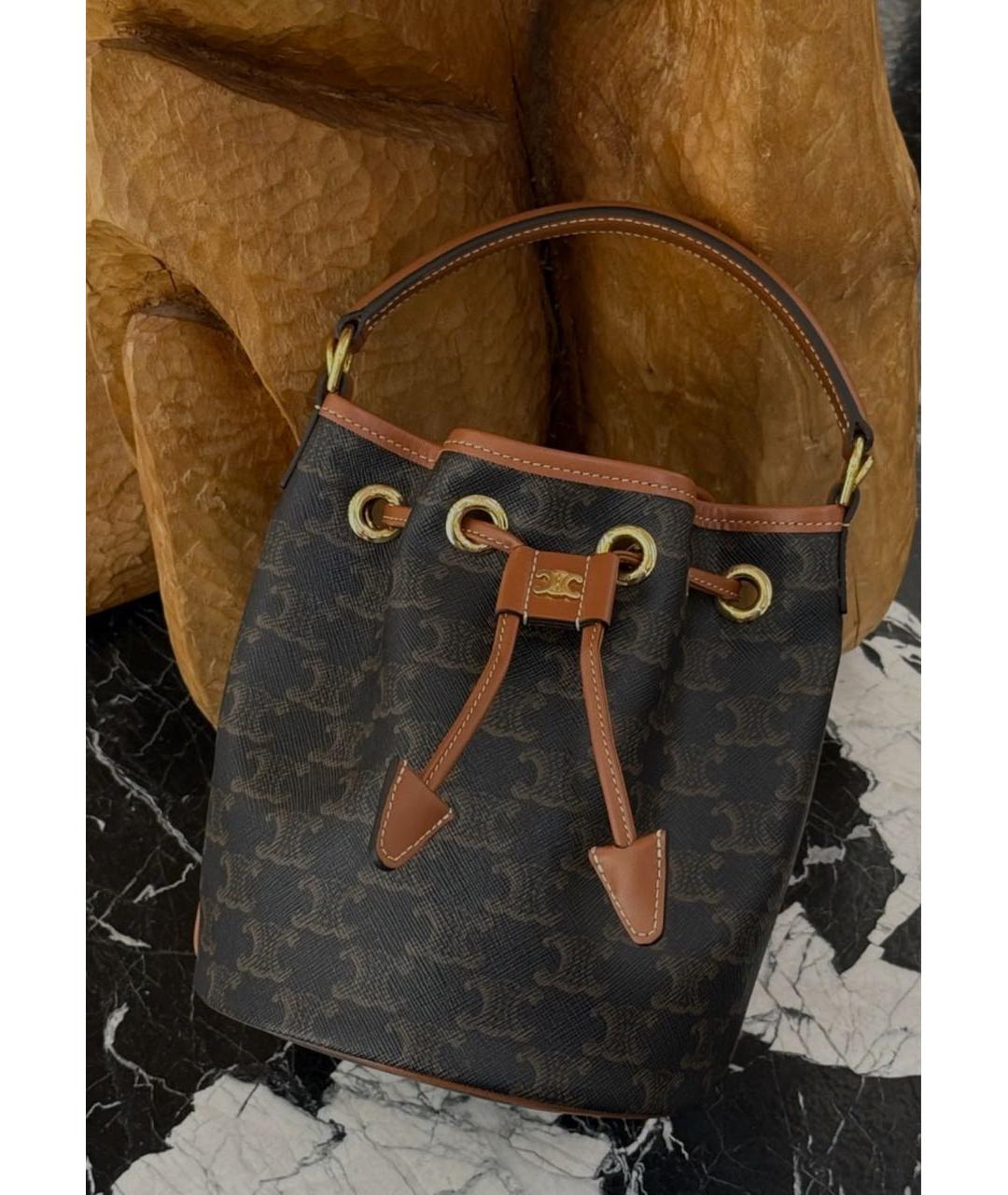 CELINE Коричневая сумка тоут, фото 4