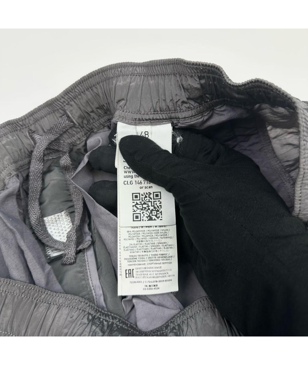 STONE ISLAND SHADOW PROJECT Антрацитовые полиамидовые шорты, фото 5