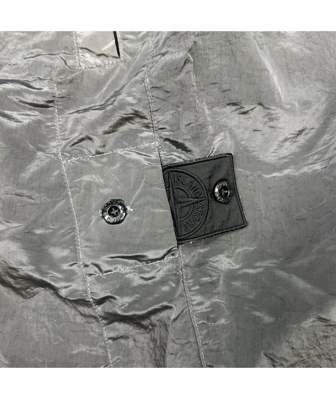 STONE ISLAND SHADOW PROJECT Антрацитовые полиамидовые шорты, фото 3