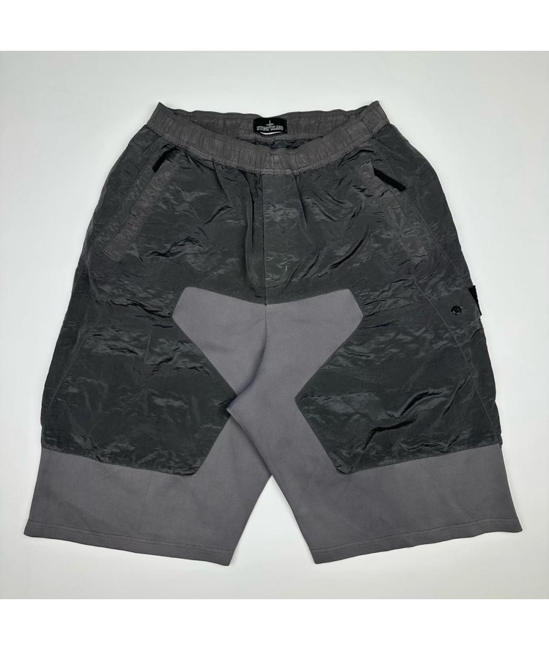 STONE ISLAND SHADOW PROJECT Антрацитовые полиамидовые шорты, фото 6
