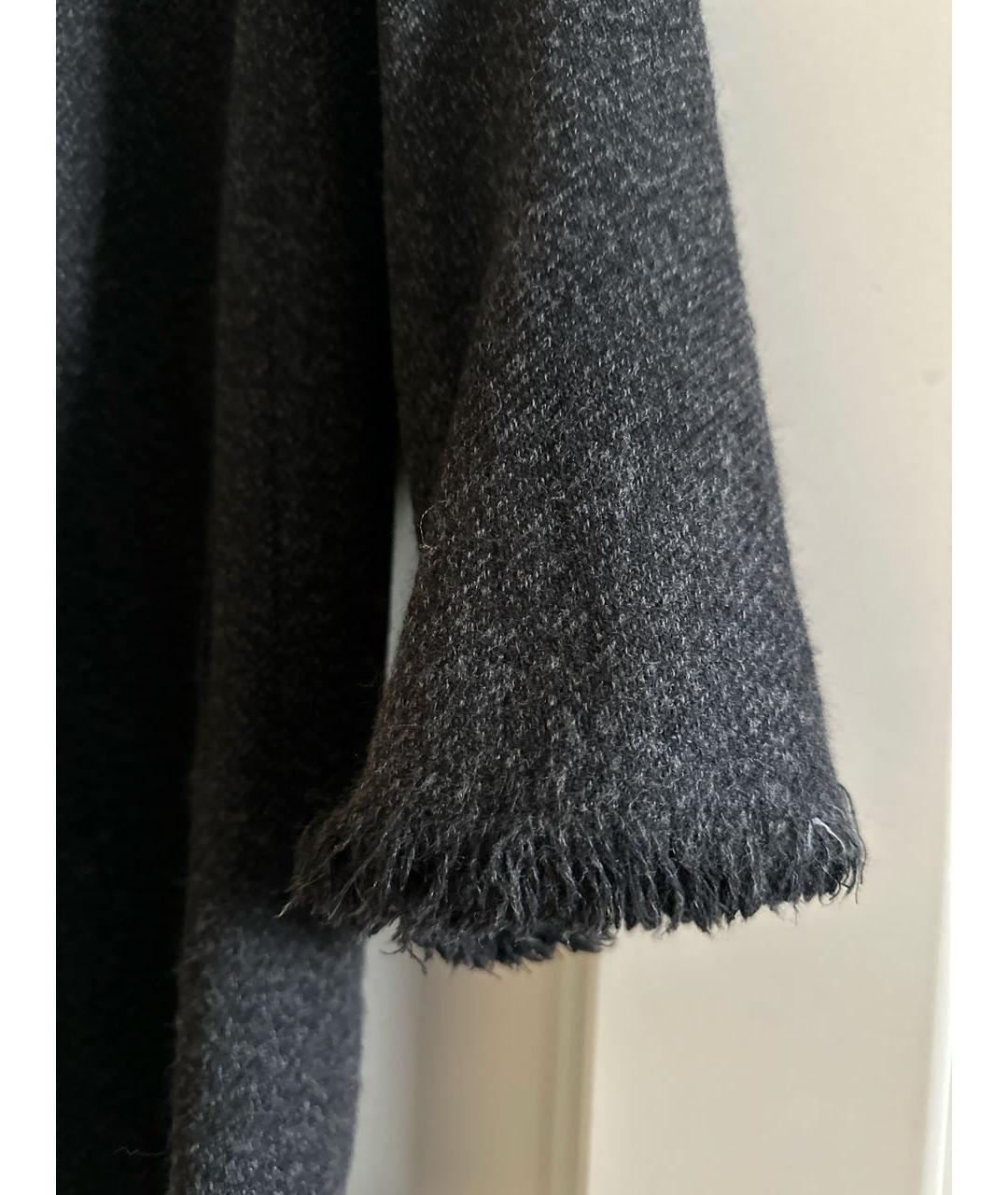 YOHJI YAMAMOTO Антрацитовое шерстяное пальто, фото 3