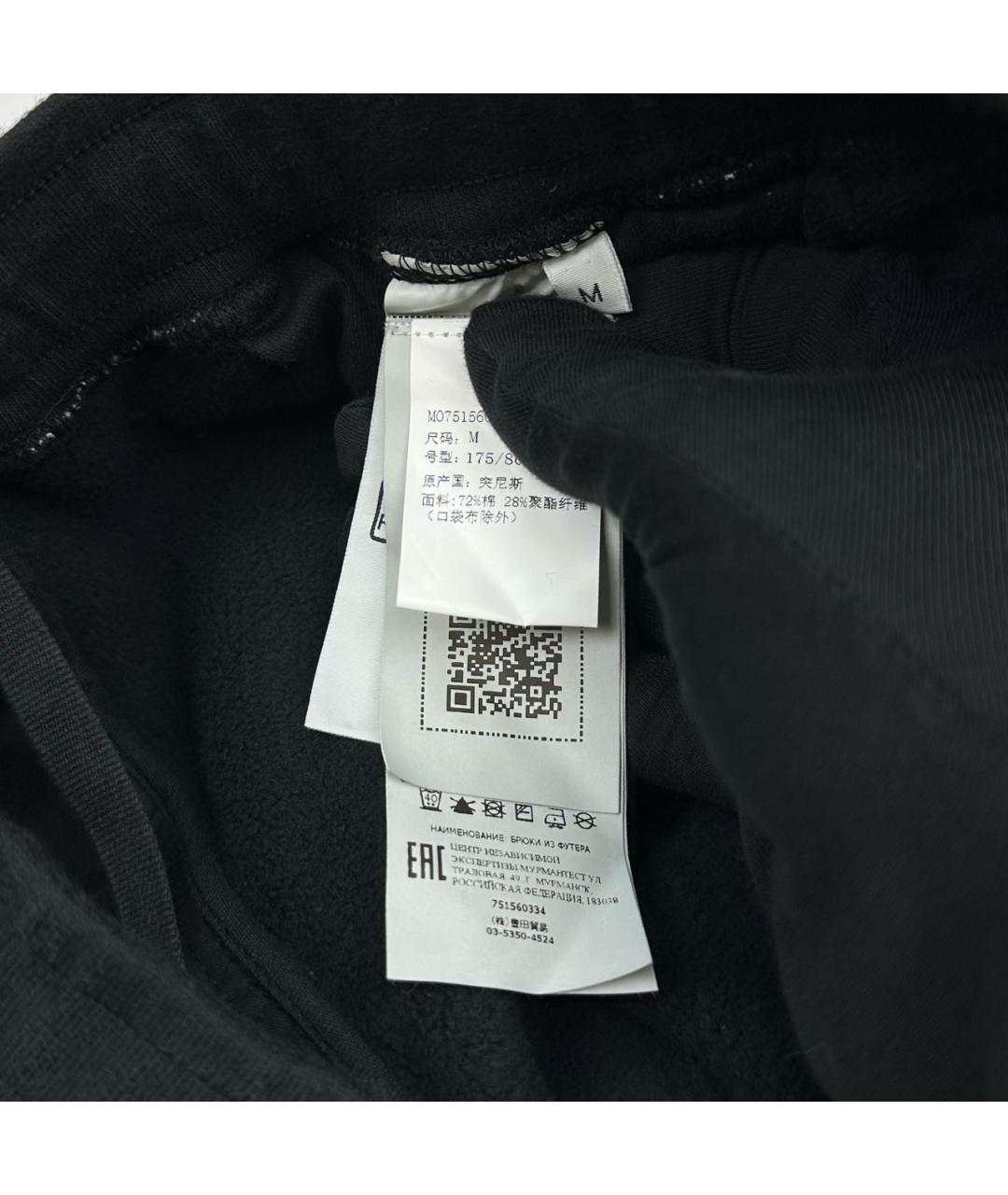 STONE ISLAND Черные хлопковые шорты, фото 5
