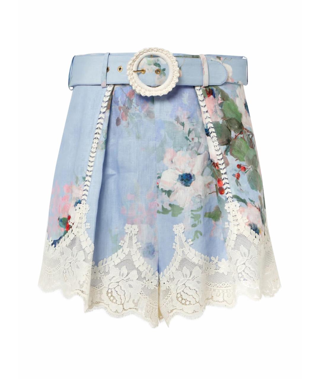 ZIMMERMANN Голубые шорты, фото 1