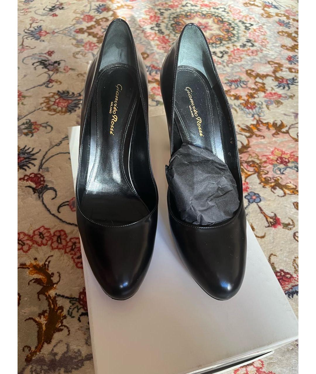 GIANVITO ROSSI Черные кожаные туфли, фото 6